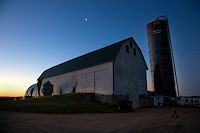 Barn at sunrise